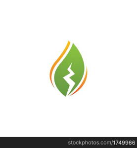 Eco energy vector illustration logo template