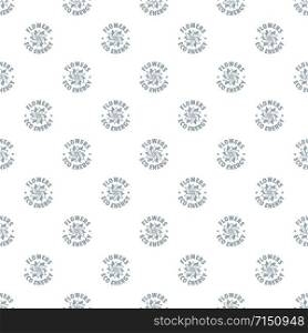 Eco flower pattern vector seamless repeat for any web design. Eco flower pattern vector seamless