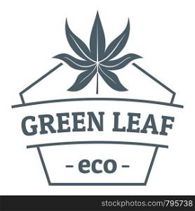 Eco food logo. Simple illustration of eco food vector logo for web. Eco food logo, simple gray style
