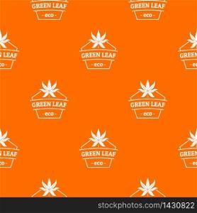 Eco food pattern vector orange for any web design best. Eco food pattern vector orange