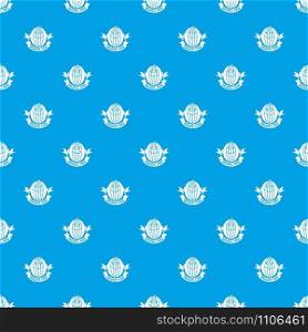 Eco food pattern vector seamless blue repeat for any use. Eco food pattern vector seamless blue