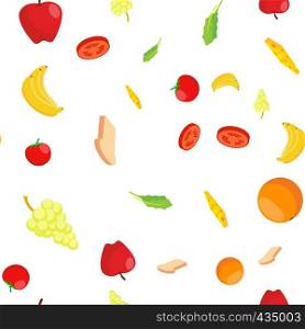 Eco Food Seamless Pattern Vector. Healthy Vegetarian Diet. Cute Graphic Texture. Textile Backdrop. Colorful Background Illustration. Eco Food Seamless Pattern Vector. Healthy Vegetarian Diet. Cute Graphic Texture. Textile Backdrop. Cartoon Colorful Background Illustration