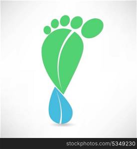 Eco foot icon