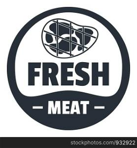 Eco fresh meat logo. Simple illustration of eco fresh meat vector logo for web design isolated on white background. Eco fresh meat logo, simple style