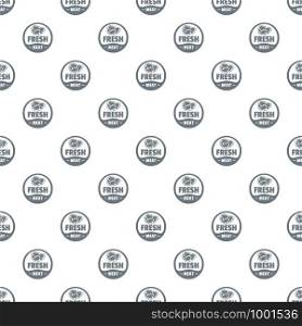 Eco fresh meat pattern vector seamless repeat for any web design. Eco fresh meat pattern vector seamless
