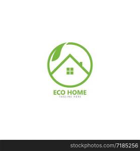 Eco friendly home logo vector icon illustration design