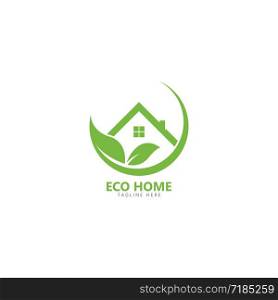 Eco friendly home logo vector icon illustration design