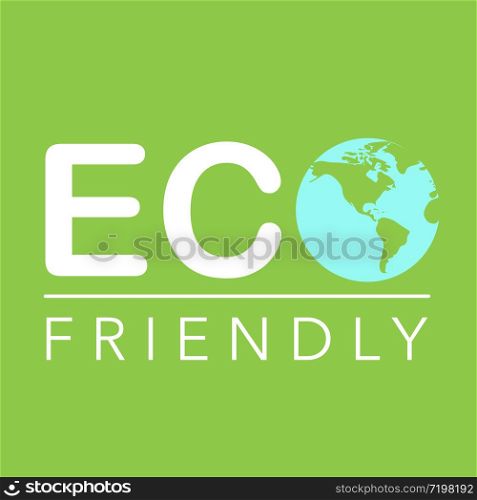 eco friendly logo concept green ecology vector illustration