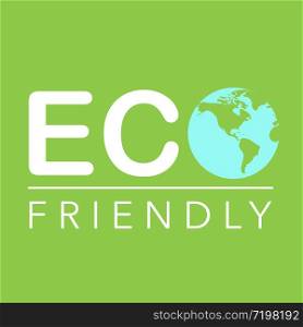 eco friendly logo concept green ecology vector illustration