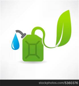eco fuel abstraction icon