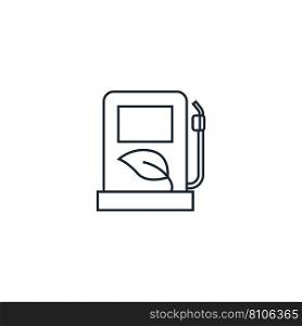 Eco gas station creative icon from ecology icons Vector Image