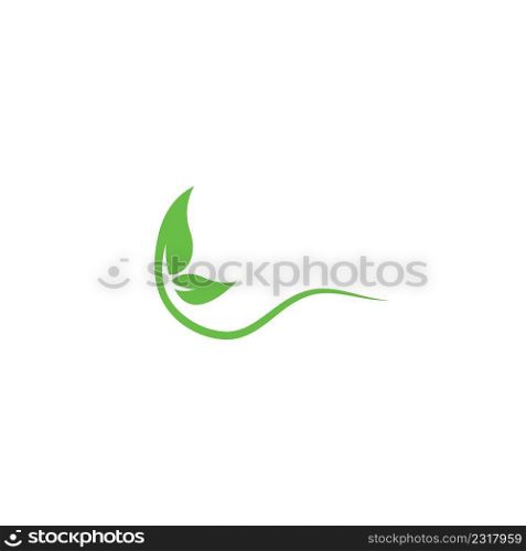 eco go green leaf logo vector icon illustration design 