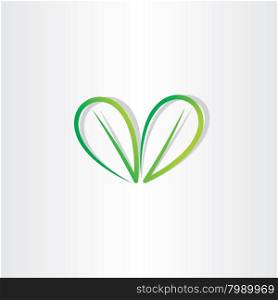 eco green leaf sign vector bio symbol