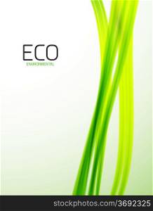 Eco green lines modern design template