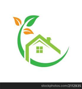 Eco home logo images illustration design