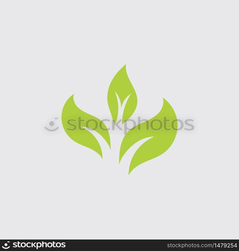 Eco icon green leaf vector illustration