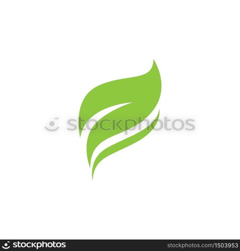 Eco icon green leaf vector illustration