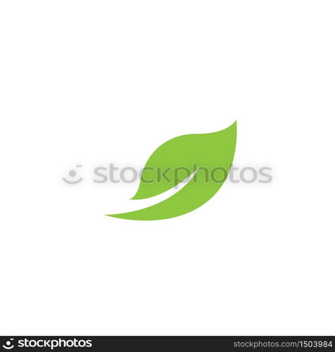 Eco icon green leaf vector illustration