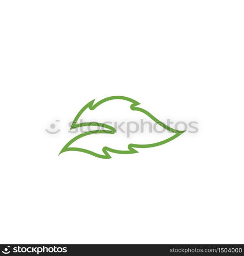 Eco icon green leaf vector illustration