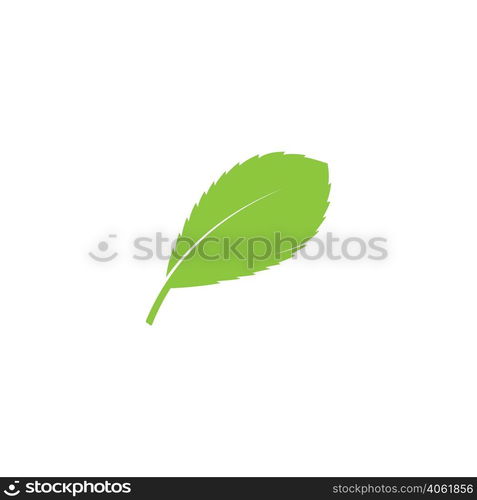 Eco icon green leaf vector illustration isolated.