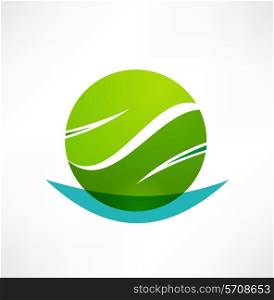 Eco icon. Logo design.