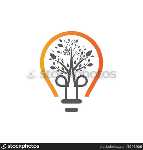 Eco idea logo template vector icon design