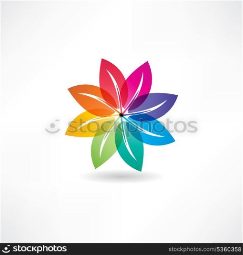 eco leaf abstraction icon