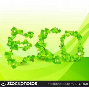 Eco letters background