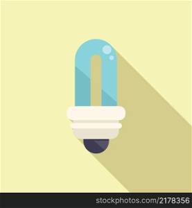 Eco light bulb icon flat vector. Global warming. Ecology energy. Eco light bulb icon flat vector. Global warming