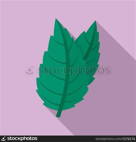 Eco mint icon. Flat illustration of eco mint vector icon for web design. Eco mint icon, flat style