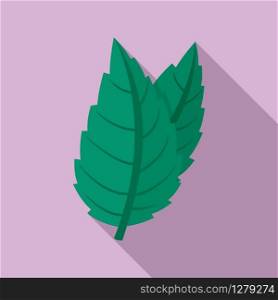 Eco mint icon. Flat illustration of eco mint vector icon for web design. Eco mint icon, flat style