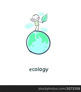 Eco people. Illustration.