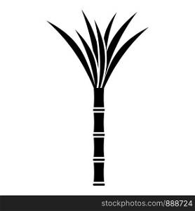 Eco plant cane icon. Simple illustration of eco plant cane vector icon for web design isolated on white background. Eco plant cane icon, simple style