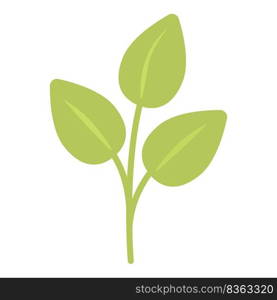 Eco plant icon cartoon vector. Recycle energy. Green reusable. Eco plant icon cartoon vector. Recycle energy