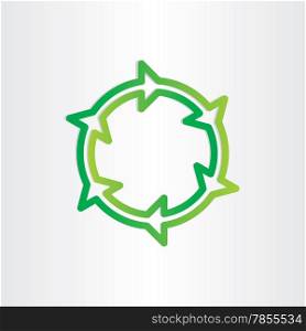 eco recycle green symbol icon design element
