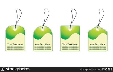 eco shopping tags vector illustration
