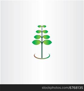 eco spring plant leaf green vector design
