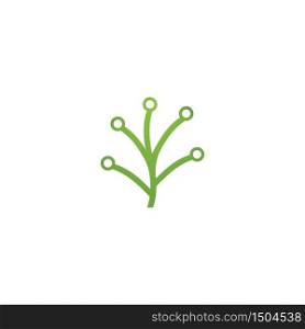 Eco tech logo vector icon design