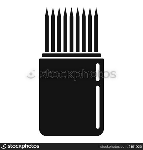 Eco toothpick icon simple vector. Tooth pick. Wood stick. Eco toothpick icon simple vector. Tooth pick