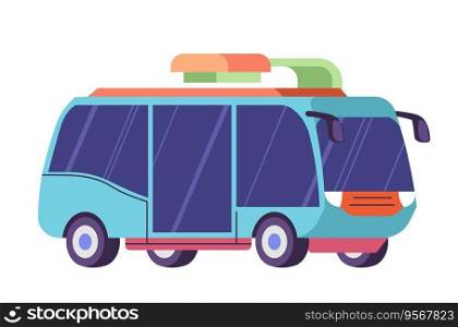 Eco transport, isolated van, vehicle or bus using electricity to operate. Ecological awareness and nature conservation. Using renewable resources for riding in city. Vector in flat style illustration. Ecological means of commuting, eco transports
