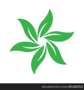 Eco tree leaf  health illustration logo design