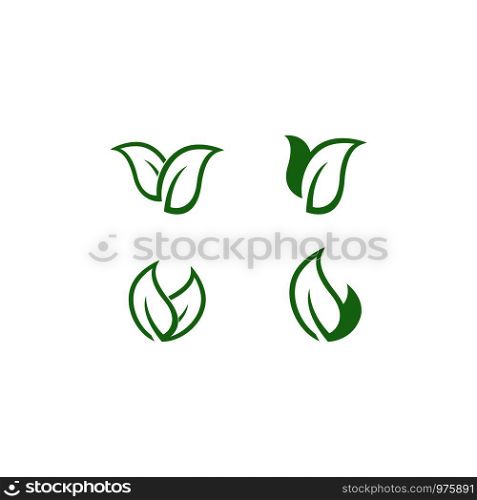 Eco Tree Leaf Logo Template design
