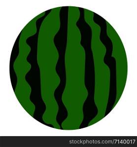 Eco watermelon icon. Flat illustration of eco watermelon vector icon for web design. Eco watermelon icon, flat style