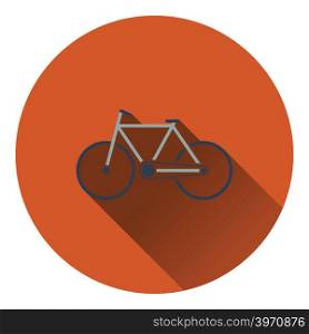 Ecological bike icon. Flat design. Vector illustration.