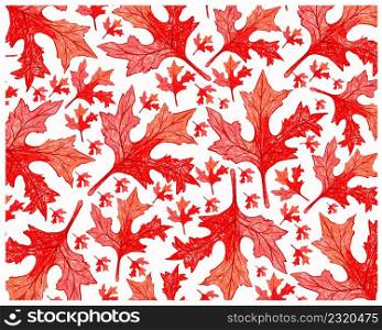 Ecological Concept, Illustration Background of Fresh Green Hibiscus, Rose Mallow or Bunga Raya Plant in A Garden.