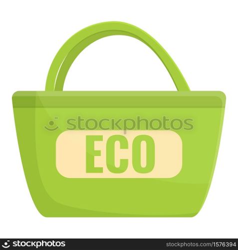 Ecologist bag icon. Cartoon of ecologist bag vector icon for web design isolated on white background. Ecologist bag icon, cartoon style