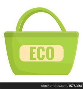 Ecologist bag icon. Cartoon of ecologist bag vector icon for web design isolated on white background. Ecologist bag icon, cartoon style