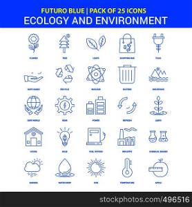 Ecology and Enviroment Icons - Futuro Blue 25 Icon pack