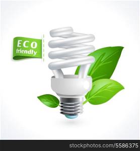 Ecology and waste global environment recycling energy saving lightbulb symbol isolated on white background vector illustration