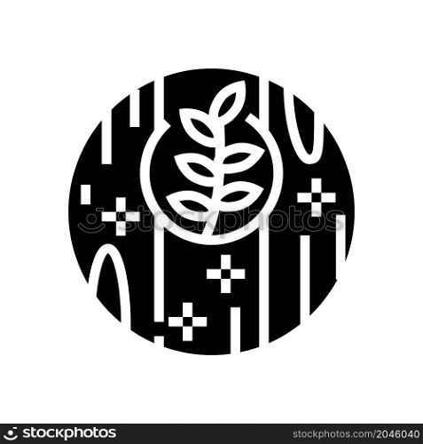 ecology clean wooden floor glyph icon vector. ecology clean wooden floor sign. isolated contour symbol black illustration. ecology clean wooden floor glyph icon vector illustration